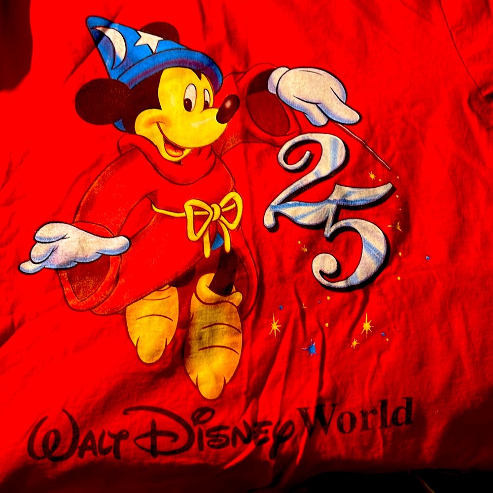 Disney Mickey 25th anniversary shirt